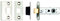 Carlisle Brass BTL2/BP 2.5 CE B/T Tubular MORTICE Latch SQ & RAD NP, Polished Chrome, 2.5 inch
