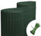 jarolift PVC Sichtschutzmatte Standard Sichtschutz Garten Balkon Terrasse Sichtschutzzaun Balkonverkleidung Zaunblende,160 x 1000 cm (2X 5m Länge),Grün, inkl. 100 Kabelbinder Grün