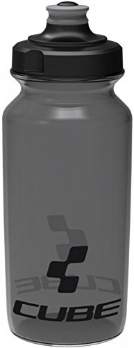 Cube Flow Bottle - Black, 0.5L / Bicycle Cycling Cycle Biking Bike Riding Ride Mountain MTB Road Water Store Vessel Bidon Flask Sport Outdoor Drinking Drink Gym Accessory Fits HPP HPA Cage 500ml