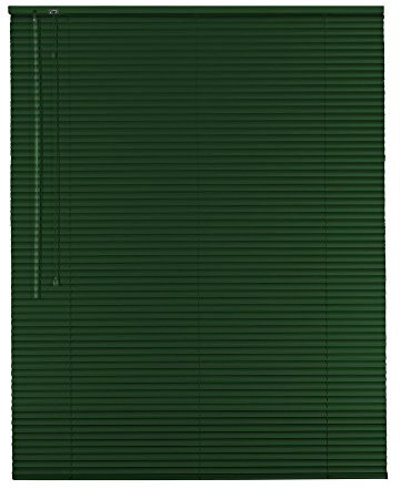 Easy-Shadow Hochwertige Alu-Aluminium Jalousie Rollo Jalousette 120 x 140 cm / 120x140 cm in Farbe grün / dunkelgrün - Bedienseite links / Maßanfertigung