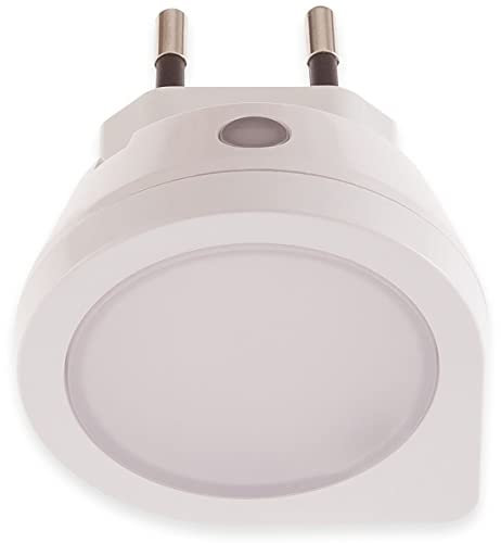 Müller-Licht 27700001 LED Nachtlicht, Amber mit Dämmerungssensor, 2lm, 0, 4W Schwarz