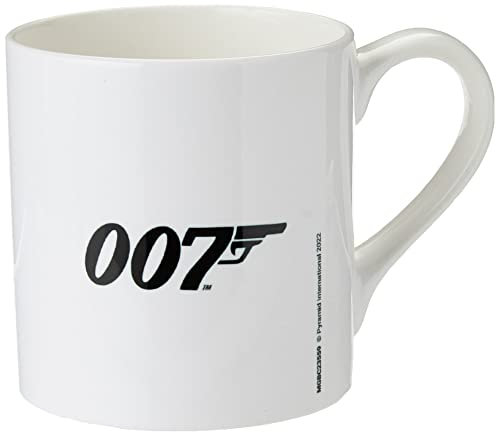 Pyramid International Tasse aus Knochenporzellan James Bond (007 Logo) Porzellanbecher, Keramik, Mehrfarbig, 1 Stück (1er Pack)