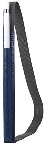 StilGut Soporte para el lápiz, Apple 12.9 iPad Pro de Piel auténtica. Pencil Holder para su iPad Pro, Azul Marino