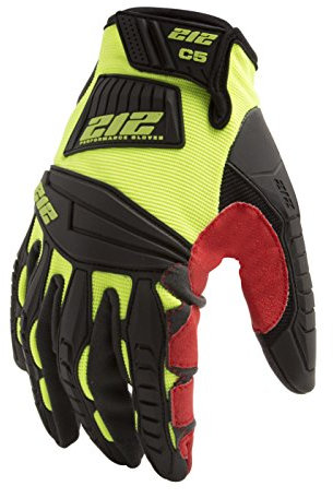 212 Performance Gloves IMPC5-88-010 Super Hi-Vis Cut Resistant Gloves (EN Level 5, ANSI A4), Large