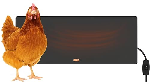 Cozy Products Safe Chicken Coop Pet Heater 200W Flat Panel Technology, One Size, Black
