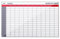 Bi-Office Glas Jahresplaner, Magnetisch, Rahmenlos, 78 x 48 cm