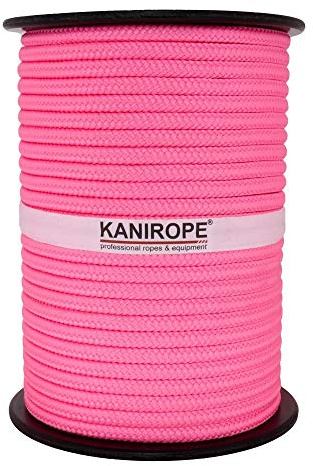 Kanirope® Corde Cordage PP Polypropylène MULTIBRAID 10mm 100m Rose Fluo (3250) tressée