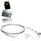 COM-FOUR® Porte-photos - ensemble câble photo avec 12 aimants - env.200 cm x 1,2 mm, en métal - fil photo avec aimants (01 pièces)