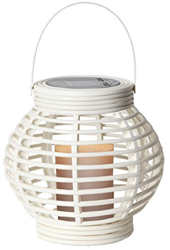 LED-Solar-Laterne Lantern, 1 warm light LED, Farbe : weiss ca. 16 x 16 cm, mit Solarpanel, incl. Akku, Outdoor