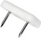 Adsamm® / 32 x scivoli in plastica con 2 chiodi / bianchi / 18x30 mm / rettangolari / puntali sottosedia in polietilene con chiodi / piedini protettivi per arredi