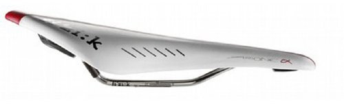 Fizik Sattel Arione Cx K: IUM Wing Flex Road Fahrrad Sattel, 7034SXSA39618, White with Red Microtex Stripe