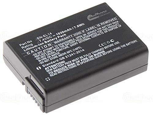 cellePhone Batterie Li-ION Compatible avec Nikon EN-EL14 / EN-EL14a