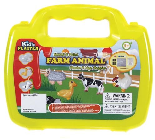 mouldpaint farm animal plaster fridge magnet