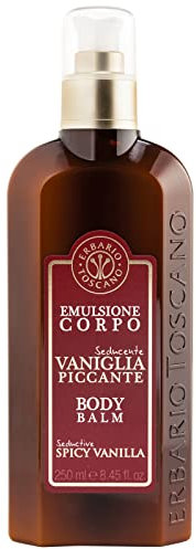 Erbario Toscano, Emulsione Corpo Profumata, Vaniglia Piccante, 250ml - Pelle Morbida, Levigata e Profumata
