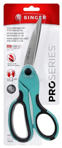 SINGER 8-1/2-Inch ProSeries Heavy Duty Bent Sewing Scissors