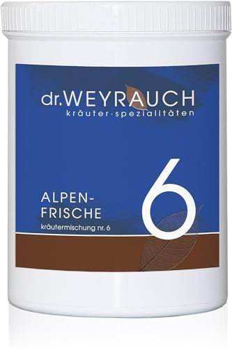 Dr. Weyrauch Nr. 6 Alpenfrische | 400 g | Ergänzungsfuttermittel für Pferde | Kann die Gesunderhaltung der Atmungsorgane hilfreich unterstützen | Enthält getrocknete Kräuter