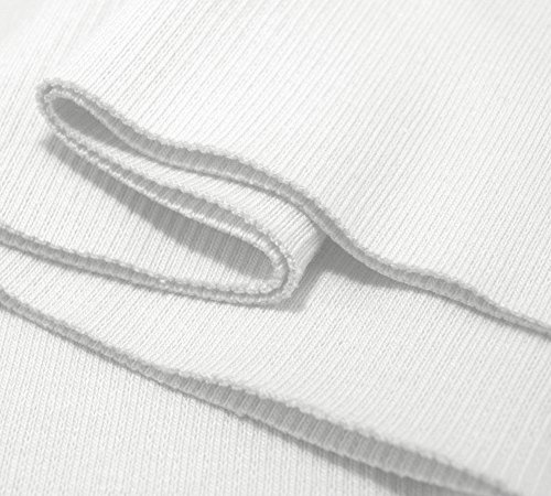 Bündchen Schlauchware Bund Stoff Jersey Pullover Strick Ärmel Ware 16x80 cm (weiß)