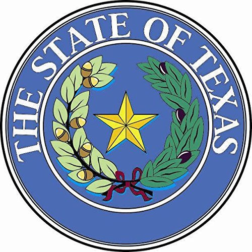 U24 Aufkleber Texas Seal Siegel Autoaufkleber Sticker Konturschnitt