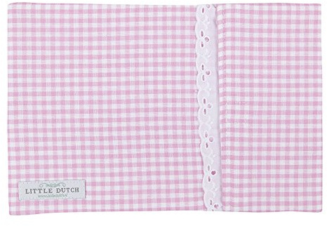 LITTLE DUTCH 4010 Bezug für Babywärmflasche - rosa klein kariert