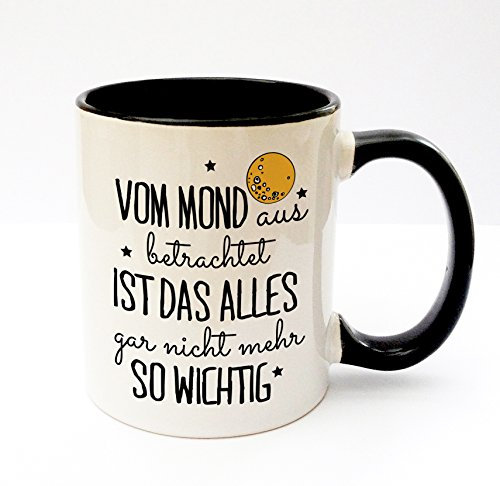 ilka parey wandtattoo-welt Becher Tasse Kaffeetasse cup mug vom Mond aus betrachtet... ts158