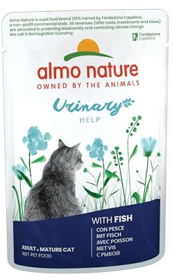 almo nature Functional Urinary Help Katzenfutter, Nassfutter für ausgewachsene Katzen mit Fisch. 30er Pack (30 x 70g)