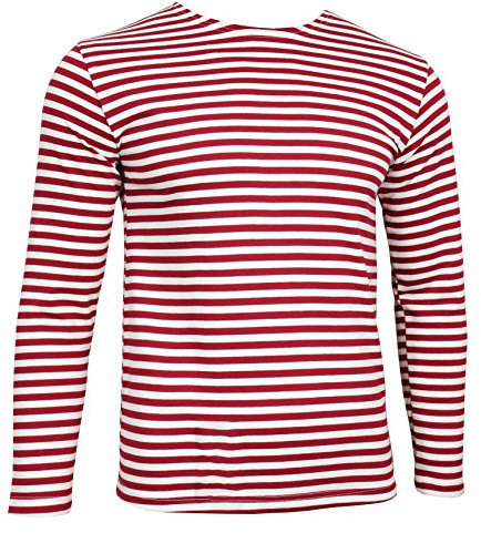 Russian Special Forces T-Shirt - Red Stripes Long Sleeve (3XL - 48 inch)