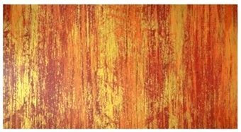 Wachsplatte orange, rot-gold marmoriert 20x10 cm - 9719 - Verzierwachsplatte 200x100 mm für Kerzen.
