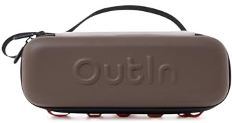 OutIn Eva Hartschalenetui für Nano, Mino und Fino, Maple Brown | Wasser- und schmutzabweisende Schutzhülle mit Organizer-Funktion für Reise, Aufbewahrung und Transport