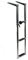 wellenshop Edelstahl Teleskop-Badeleiter 3 Stufen, 86 cm Länge Bootsleiter