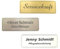 Kunststoff Namensschild incl. Gravur mit Magnet silberfarbig, goldfarbig oder weiss graviert Namensschilder (gold)