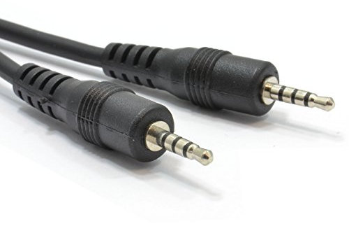kenable 2.5mm 4 Pole Jack Plug to 2.5mm 4 Pole Jack Plug AV Cable 1m [1 metres]