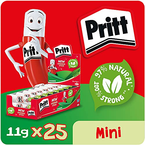 Pritt Stick di colla, sicuro e adatto ai bambini, per attività artistiche e artigianali, adesivo a tenuta forte per forniture scolastiche e ufficio, 25 x 11 g Pritt Stick su Amazon