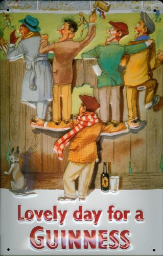 Guinness Football Fans geprägtes Blechschild (hi 2030)