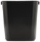 Rubbermaid Plastic Wastebasket Black 3-1/2 gal RCP 295500BK