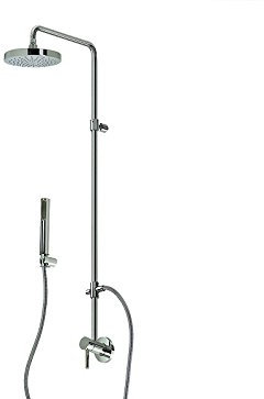 Zucchetti Pan Colonna doccia completa di miscelatore monocomando soffione e doccetta ZP6054, R99686 Italiano Ottone per casa e bagno, cucina