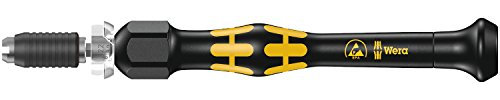 Wera, 1430 Kraftform Micro ESD Giravite dinamometrico regolabile con porta-inserti a cambio rapido, 0,02-0,11 Nm