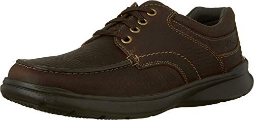 Clarks Men's Cotrell Edge Oxford, Brown Oily Leather, 7.5 UK