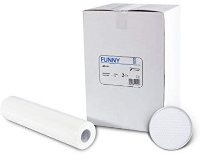Funny Abdeckrollen aus Zellstoff 2-lagig, hochweiss, 50 cm, 1er Pack (1 x 9 Stück)