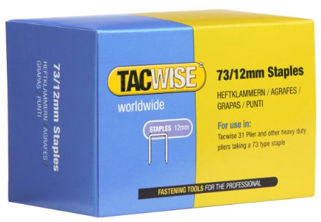 Tacwise 0457 Typ 73/12mm verzinkte Heftklammern, 5.000 Stück