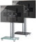 TV Standfuß 32-70 Zoll | VESA max. 600x400 | Fernseh Ständer aus Alu und Glas | TV Ständer Maße ca. H. 100 x B. 60 x T. x 44 cm | Fernsehstand Tosal