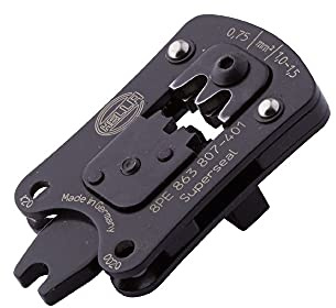 HELLA 8PE 863 807-401 Crimping Pliers Insert - Metal - Black - SUPERSEAL