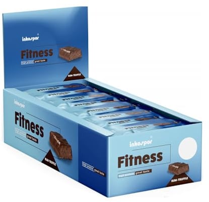 inkospor Active Fitness Riegel Rum-Trüffel | 24 x 35 g | Energie-Snack | natürliche Aromen | Made in Germany