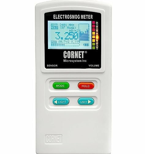EMRSS Cornet ED88T5G Plus neueste Version Tri-Mode Messgerät: Hoch-/Niederfrequenz, Elektrosmog, Feldstärkemessgerät, mit integriertem Magnetometer (Gaussian), Spannungsfeldmesser und Frequenzanzeige