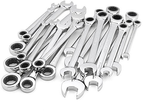 Craftsman 20 pc combinación carraca llave Set MM métrico y SAE estándar