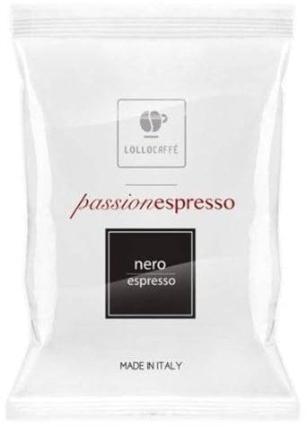 LOLLO Caffè PassionEspresso Nero | 100 Kaffeekapseln | Box mit 100 Kaffee Kapseln | Charaktervoller Espresso | Espresso Kapseln kompatibel mit Nespresso Kaffeemaschinen
