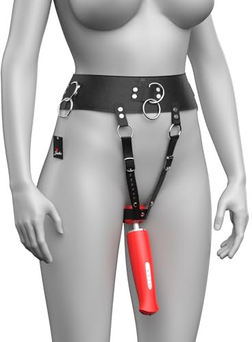 Vibrator-Gurt aus vegan Leder für Magic Wand und Vibrator – Bondage Strap-On für Frauen und Paare