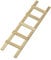 Rayher 46071000 Wooden Ladder, 13.5 cm, 5 Rungs, Individually Packed 1 Piece