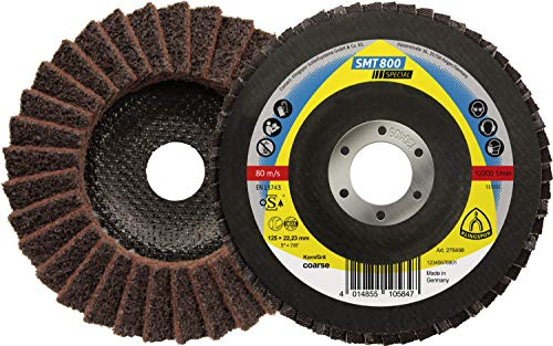 KLINGSPOR 278499 SMT 800 Schleifmopteller Vlies 125 x 22, 23 mm M Korund gewölbt Inhalt: 1 Stück