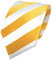 TigerTie Schicke Designer Krawatte - Schlips Binder gelb goldgelb weiß gestreift - Tie