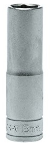 TENGTOOLS 25732207 Tengtools Steckschlüssel, Sechskant 1/2 Zoll, 15 mm, Größe 79,0 mm Länge